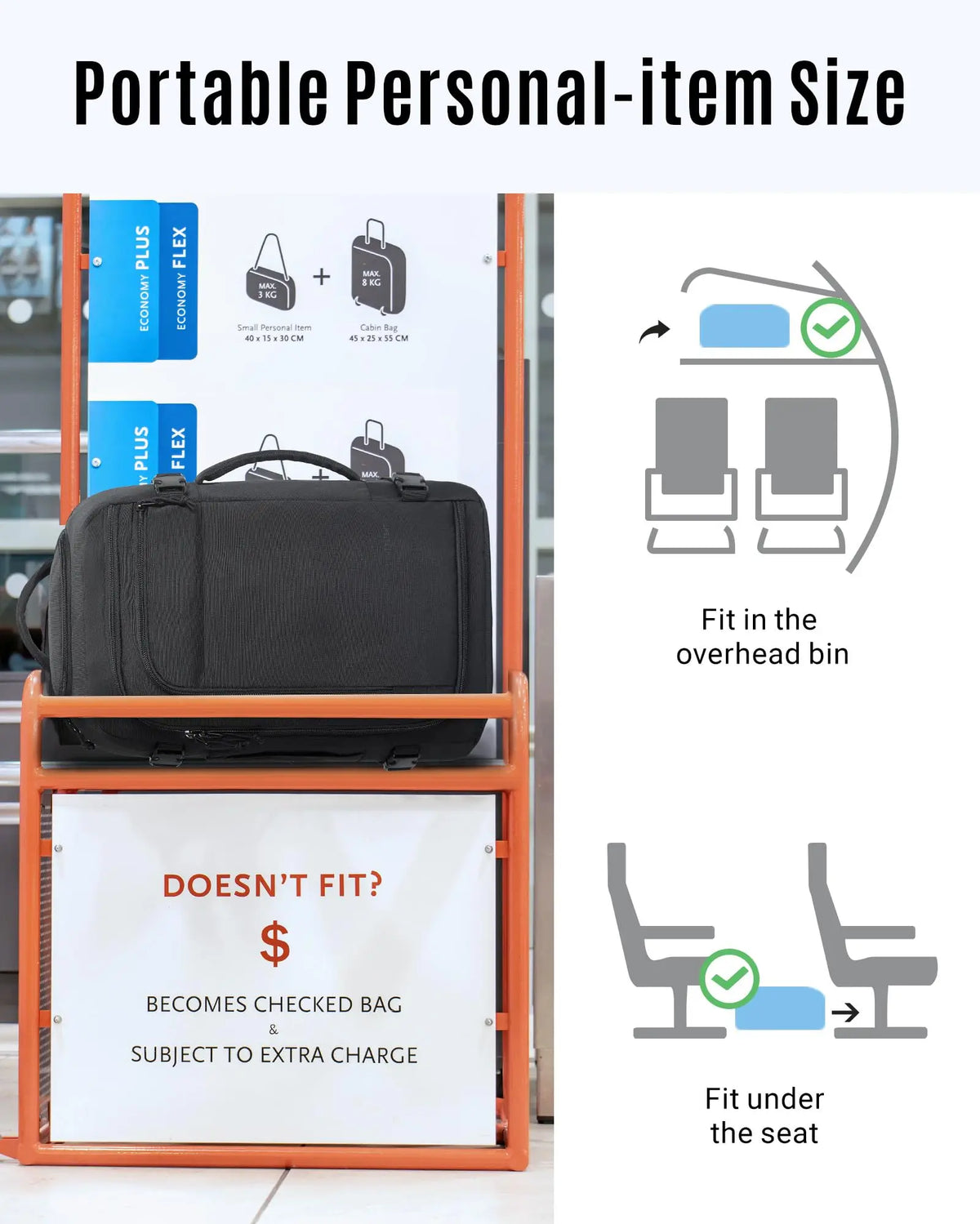 BAGSMART LIGHT FLIGHT TSA Travel Backpack Waterproof Laptop