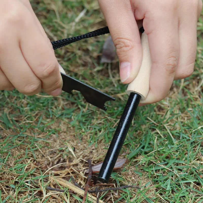 Magnesium Flint Fire Starter Rod Portable Survival Firesteel Emergency Camping Hiking Tool Kit