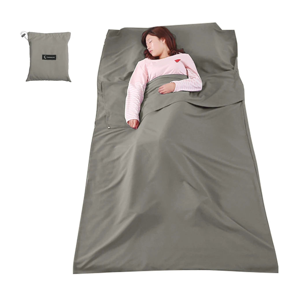 Backcountry Hut Cotton Sleeping Bag Liner Adult Hybrid Style Lightweight Camping Travel Hiking Bag