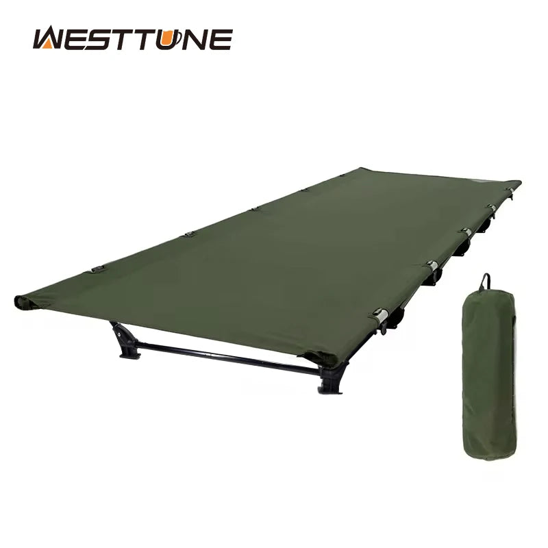 Portable Folding Camping Cot Bed Ultralight Compact Outdoor Sleeping Tent Bed for Travel Gear