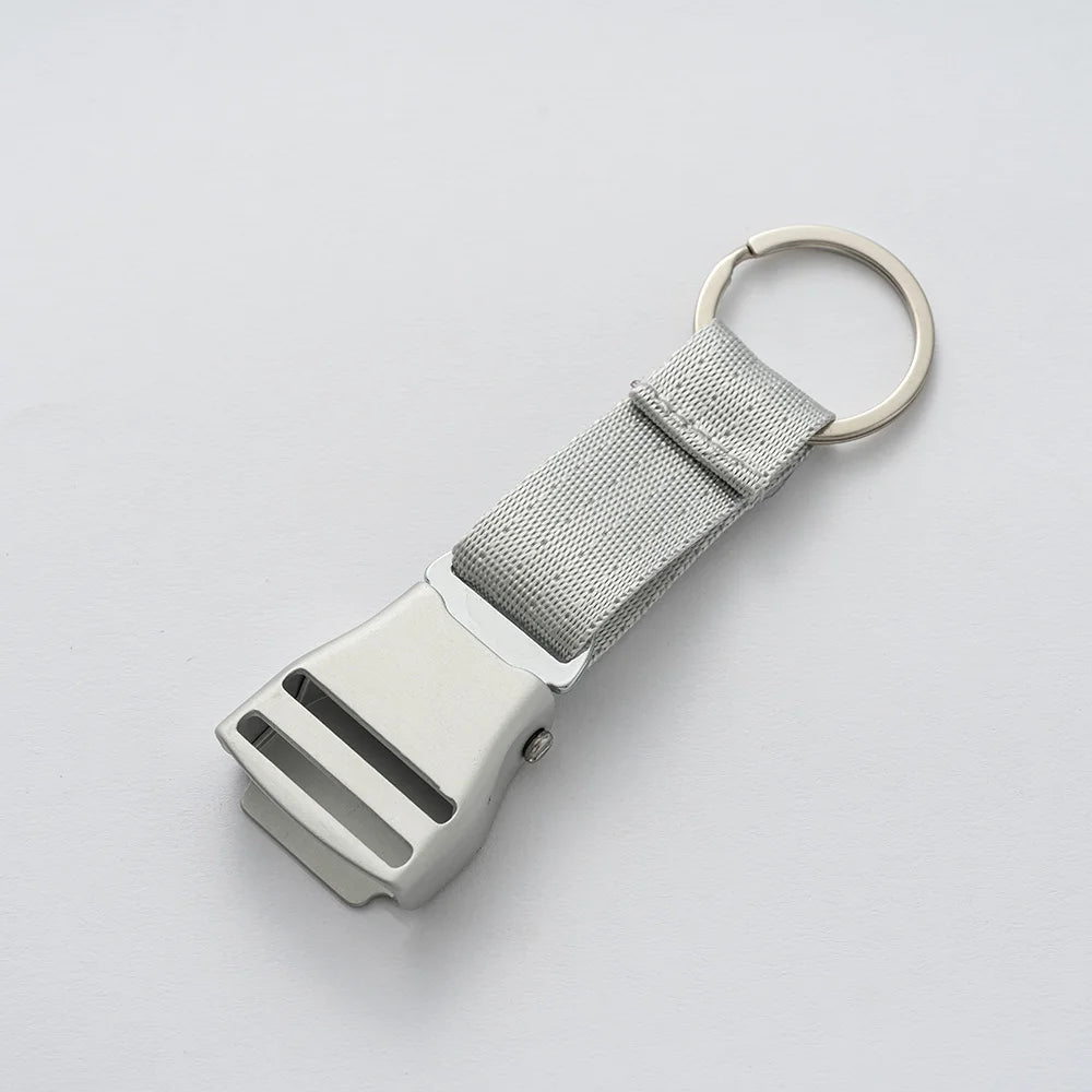Aircraft Seat Belt Buckle Keychain Aviation Travel Bag Backpack Key Ring Pilot Gift Accessory Chain