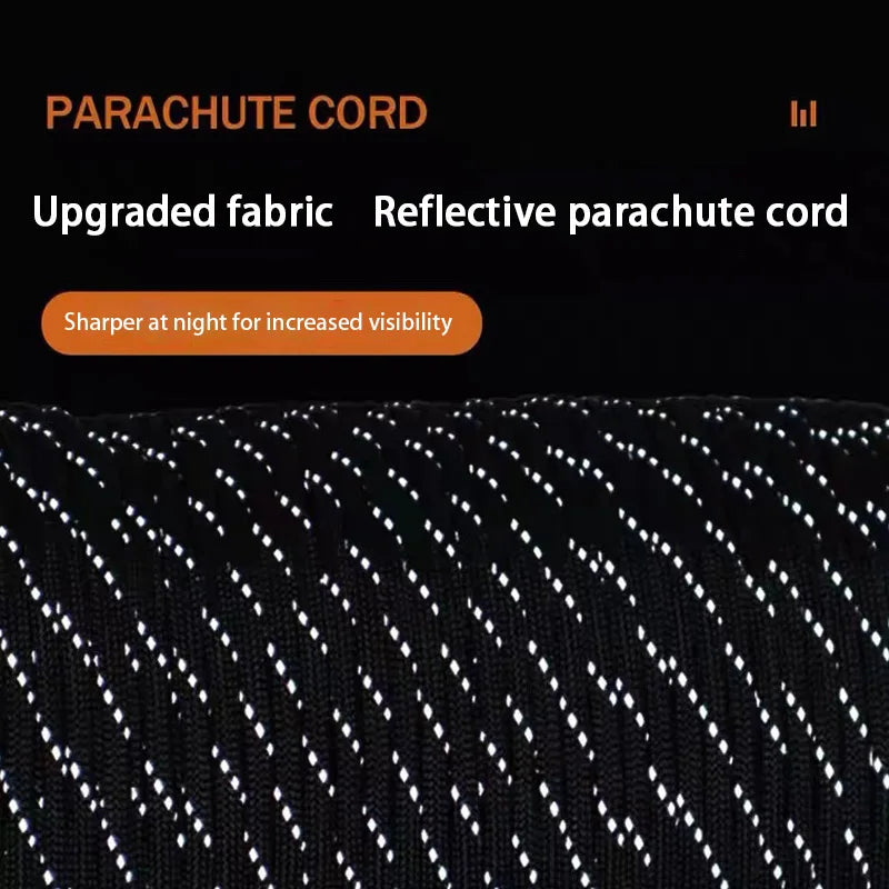 NOBLE EAGLE Reflective 550 Paracord 7 Strand 4mm Tactical Camping Tent Rope DIY Weaving Cord