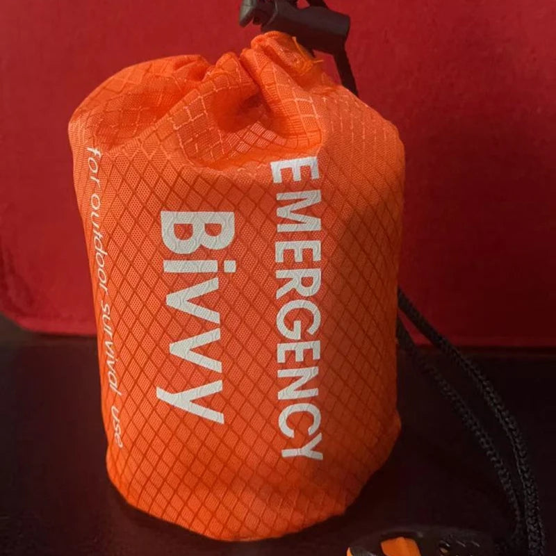 Emergency Thermal Sleeping Bag Waterproof Survival Bivy Sack Lightweight Camping Hiking Shelter Blanket