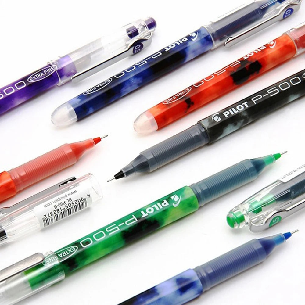 Retractable Liquid Gel Pen 0.5mm 0.7mm Smooth Writing Rollerball Office School Exam Pen Refillable