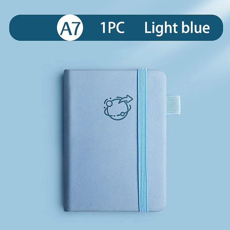 A7 Pocket Notebook Mini Portable Notepad Waterproof Cover Retro Journal Memo Book for Everyday Carry