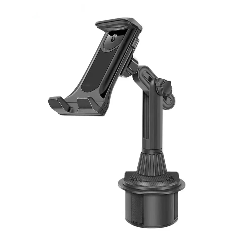 Universal Car Cup Tablet Stand Phone Holder for 4 to 11 Inch Smartphones and iPad Devices