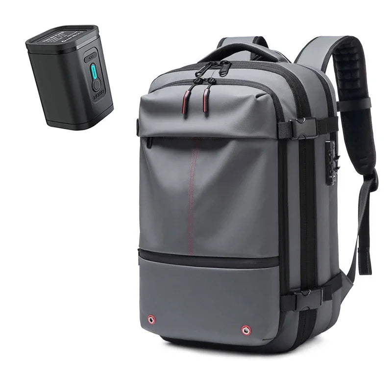 Vacuum Compression Laptop Backpack 17 Inch Expandable Travel Business School Hiking Bag