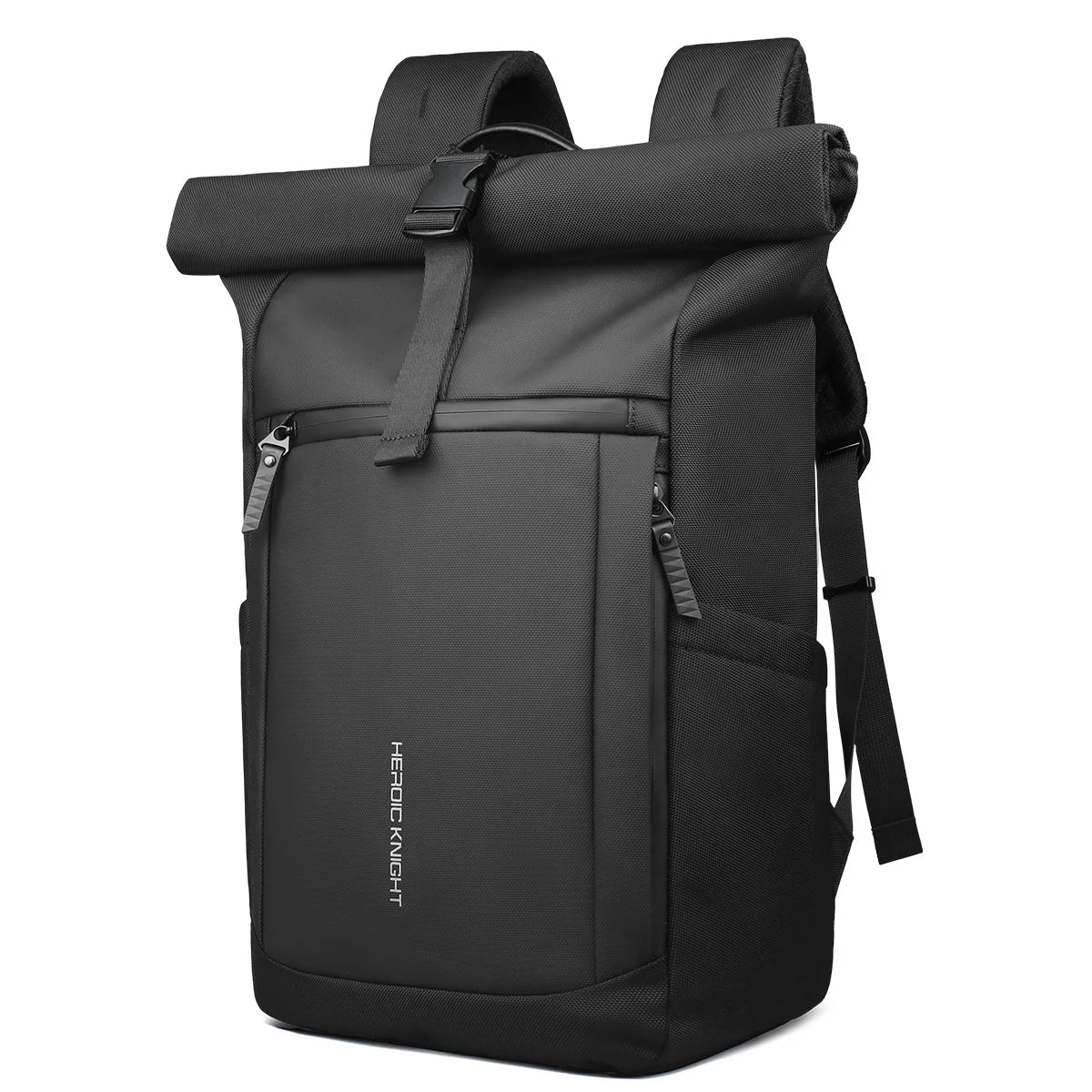 Rolltop Laptop Backpack Water Resistant Expandable Travel Work Bag with 15.6 Inch Compartment