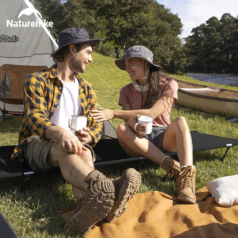 Folding Camping Bed Single Person Portable Easy Setup Outdoor Sleeping Cot 150kg Capacity