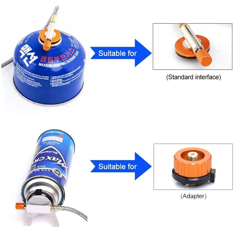Portable 3500W Camping Gas Stove Folding Backpacking Burner for Outdoor Cooking Travel Gear