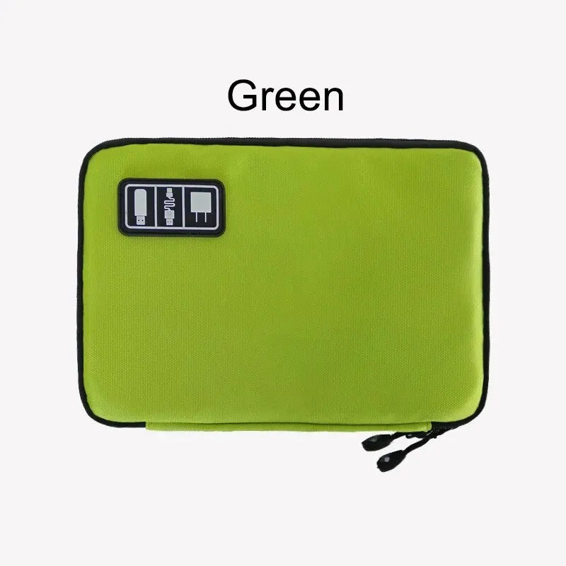 Portable Waterproof Electronic Accessories Storage Bag USB Cable Charger Travel Organiser Case