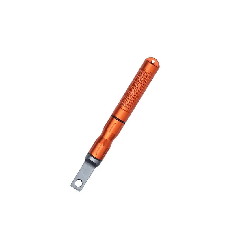 Outdoor Flint Fire Starter Waterproof Magnesium Rod Survival Tool with Wood Handle for Camping
