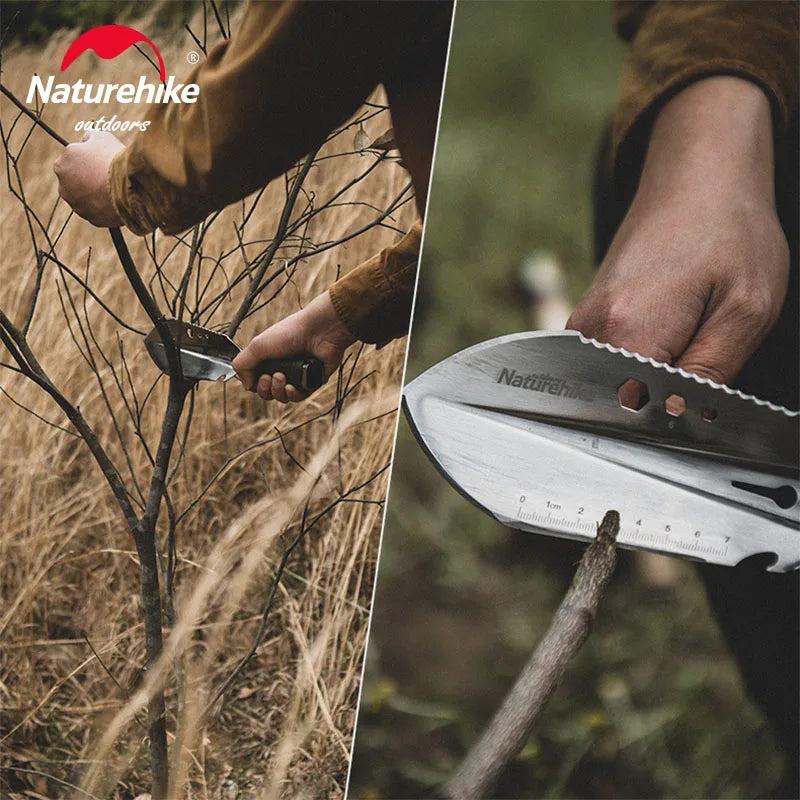 Multifunctional Camping Shovel Outdoor Survival Tool Steel Folding Hiking Bushcraft Gear