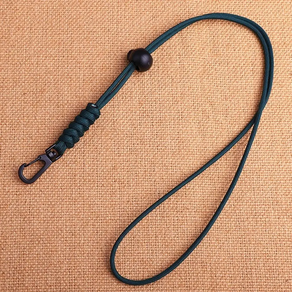 Paracord Survival Keychain with Rotatable Buckle Emergency Lanyard Backpack Key Ring Tool