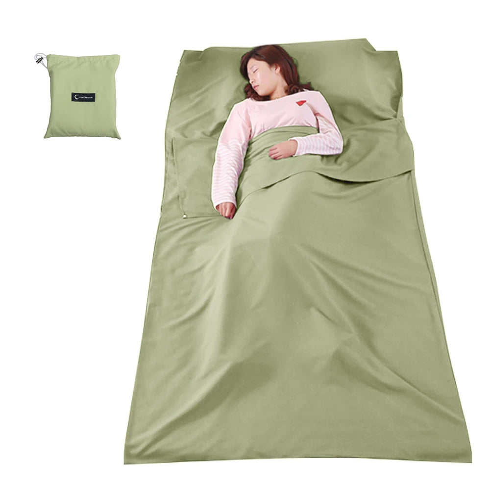 Backcountry Hut Cotton Sleeping Bag Liner Adult Hybrid Style Lightweight Camping Travel Hiking Bag