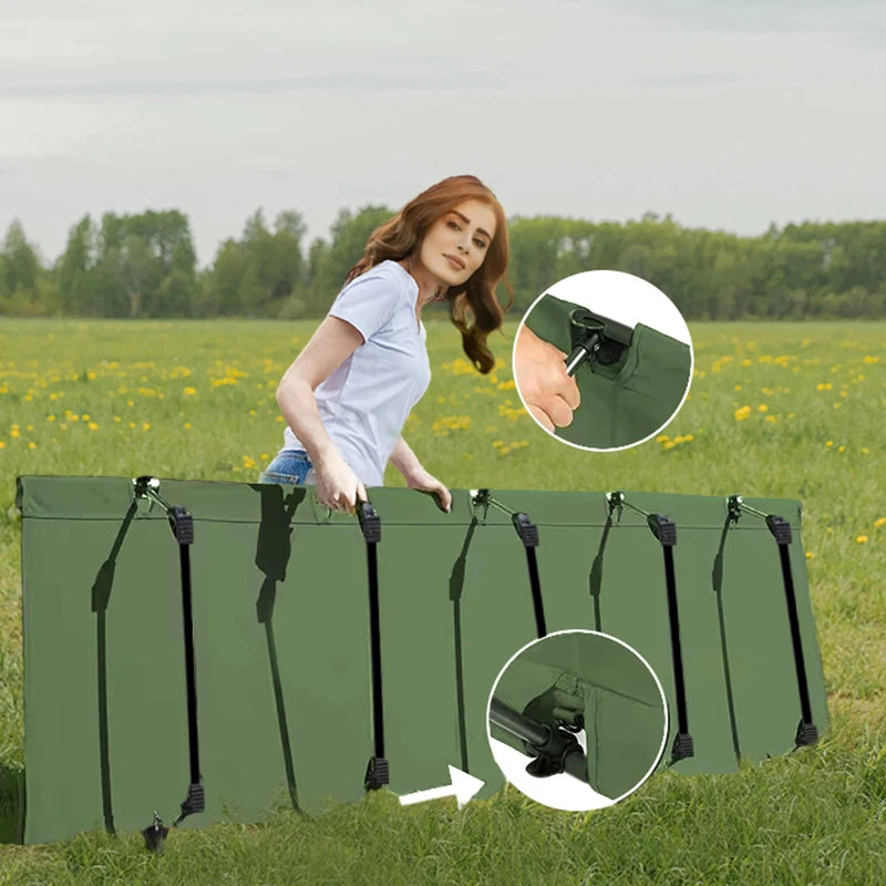 Portable Folding Camping Cot Bed Ultralight Compact Outdoor Sleeping Tent Bed for Travel Gear