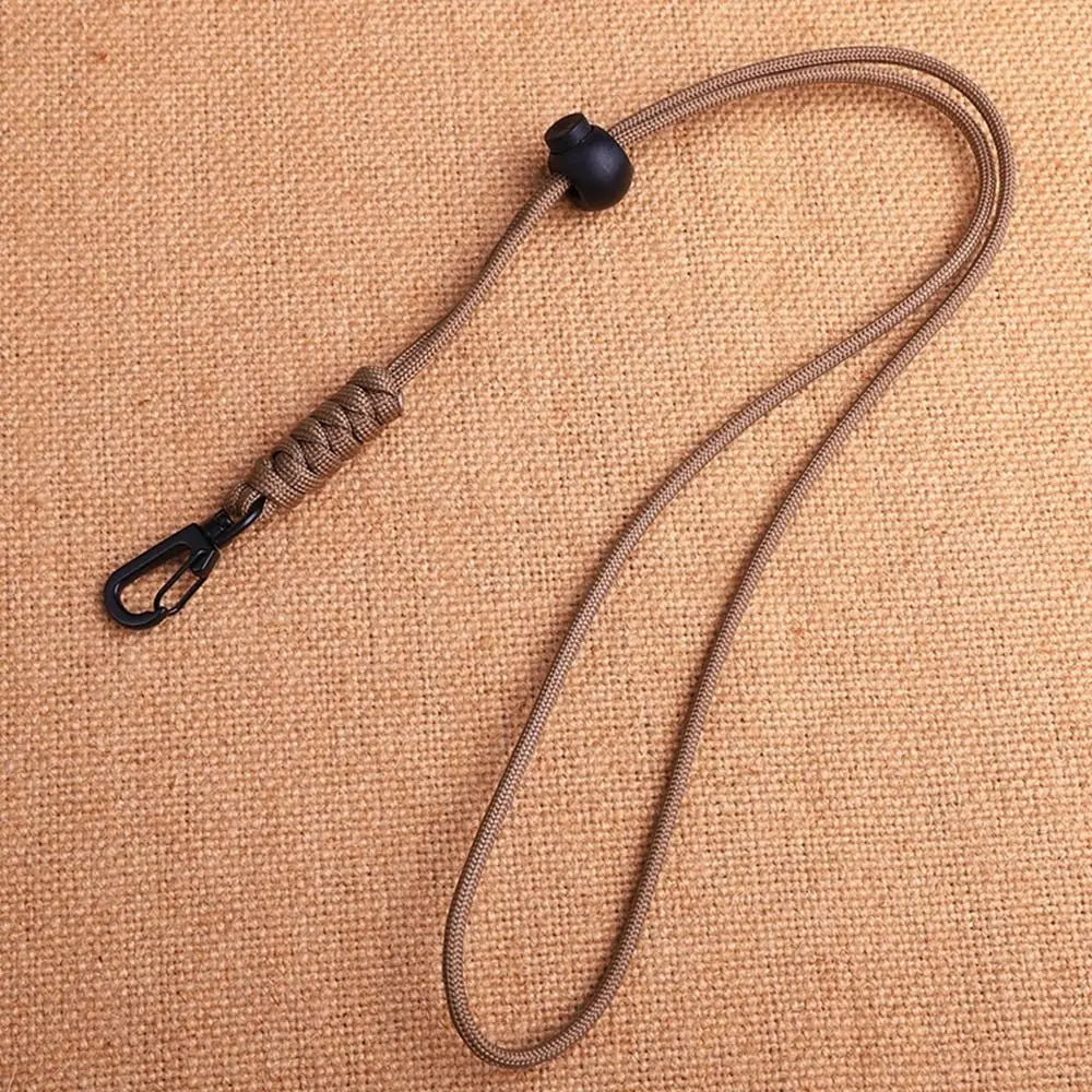 Paracord Survival Keychain with Rotatable Buckle Emergency Lanyard Backpack Key Ring Tool