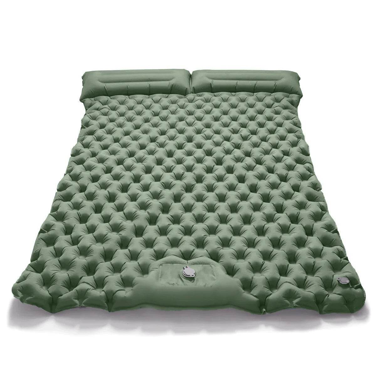 Double Inflatable Camping Mattress Extra Wide Ultralight Sleeping Pad Mat Travel
