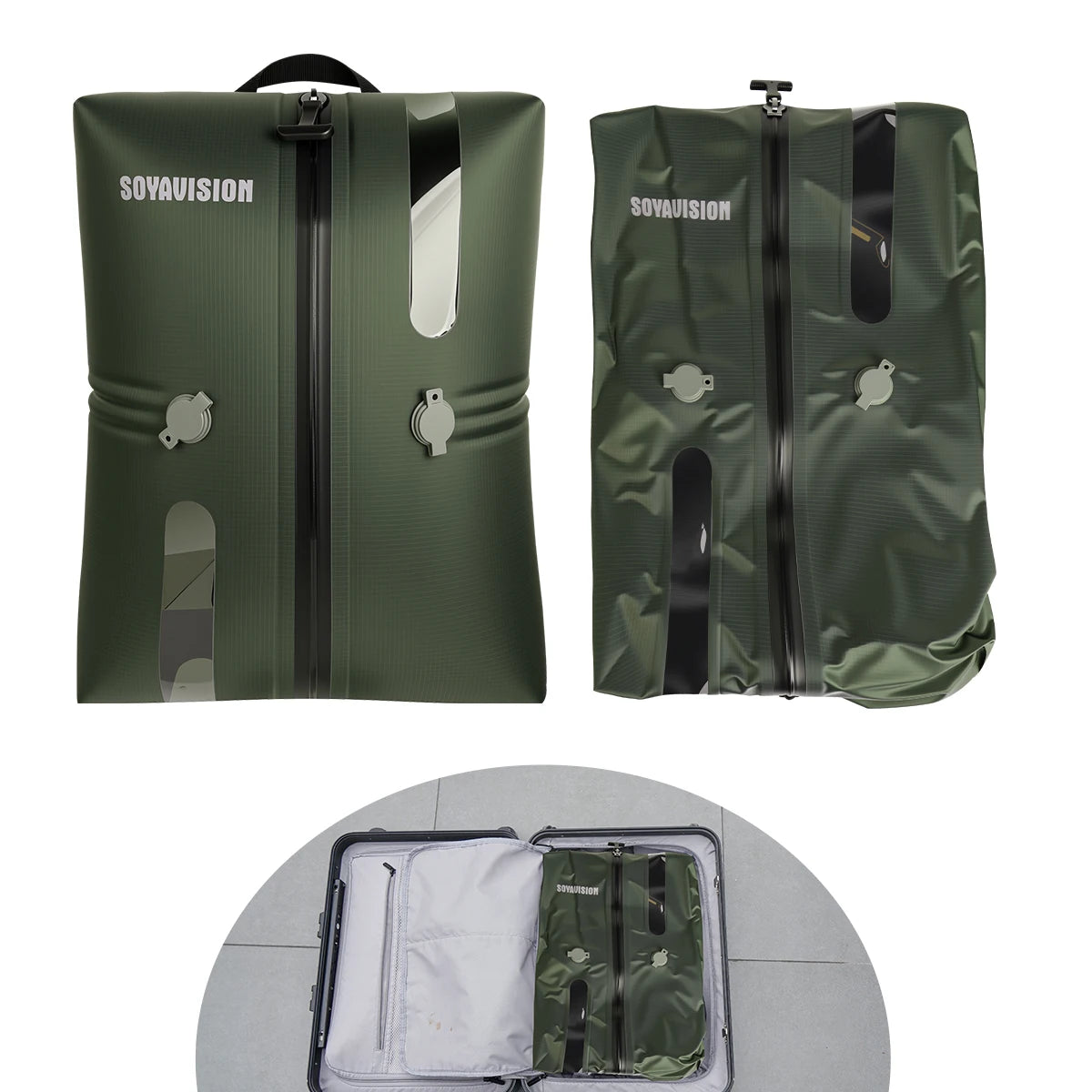 Reusable Travel Vacuum Bags Waterproof Compression Storage Bags for Luggage Space Saving