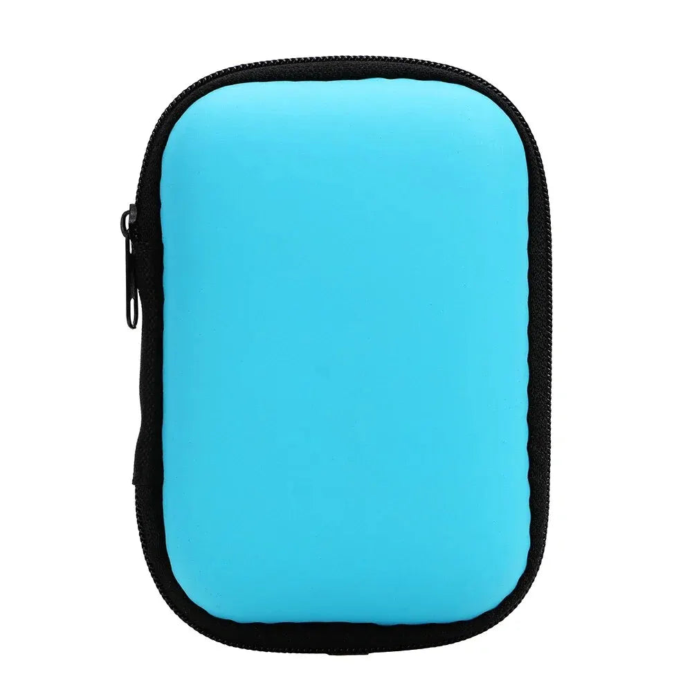 Portable Travel Cable Organizer Zipper Earphone Charging Case