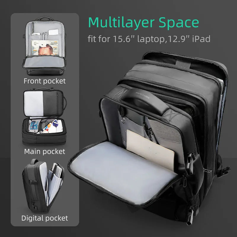 MARK RYDEN 17 Inch Laptop Backpack 40L Flight Approved Travel