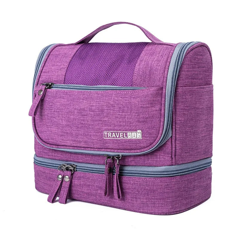 Portable Hanging Toiletry Washbag Waterproof Travel Cosmetic Storage Organiser Large Capacity